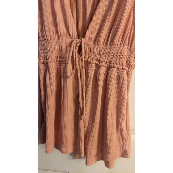 Free People Beach Bound Rouched Sleeveless Top, Pink/Peach, XS - Picture 3 of 8